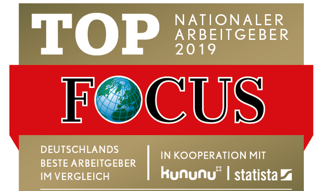 Focus Siegel 2019 Top Arbeitgeber