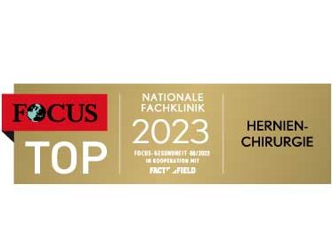 Focus-Siegel Top-Klinik für Hernienchirurgie 2023