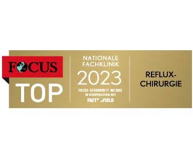 Focus-Siegel Top-Klinik für Refluxchirurgie 2023