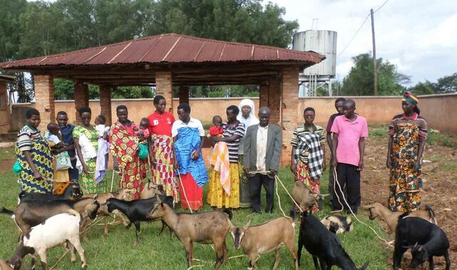 Bedürftige in Burundi erhalten ihre Zukunftsziege. Das Tier schafft nachhaltig Perspektiven für den eigenen Lebensunterhalt.