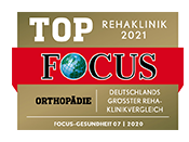 Focus Siegel für Top-Rehaklinik 2021 Orthopädie